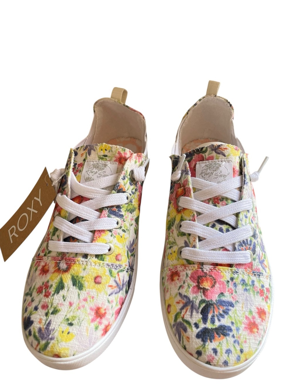 Roxy Libbie floral memory foam slip-on sneakers 8 1/2 NEW